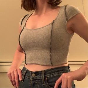 Glasson’s Contrast Stitch Ribbed Tee